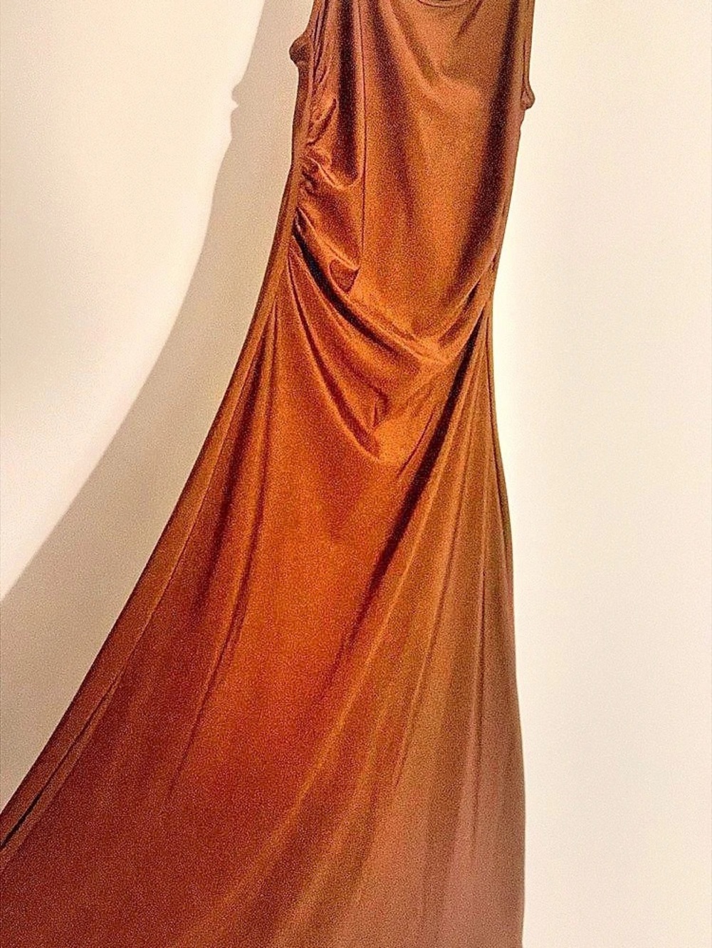 Brown Maxi Slip Dress